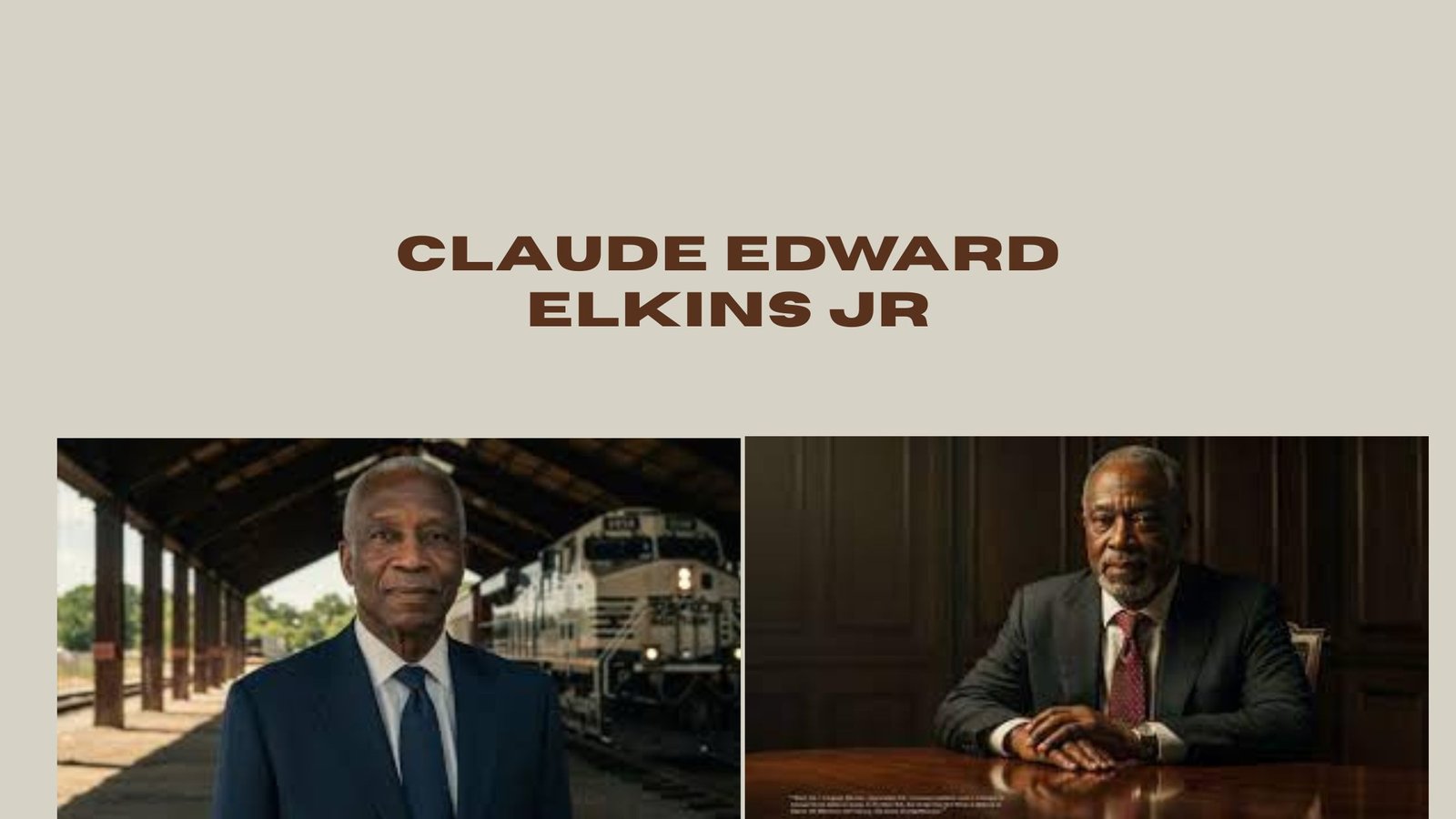 Claude Edward Elkins Jr.: The Amazing Story of A Railroad Brakeman Who Became Executive Vice President and Chief Commercial Officer at Norfolk Southern
