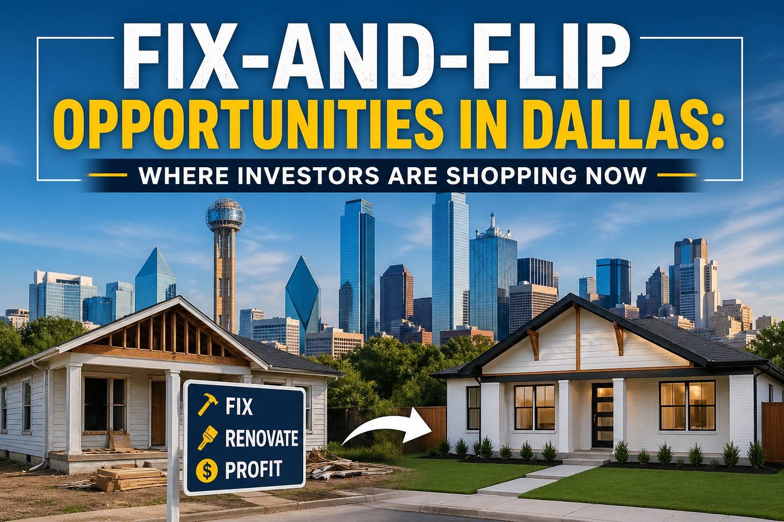 Fix-and-Flip Opportunities in Dallas: Where Investors Are Shopping Now