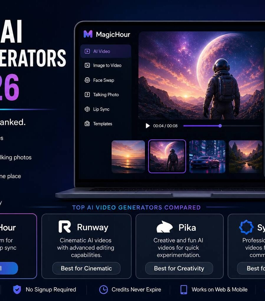 Best AI Video Generators of 2026 (Tested & Compared)