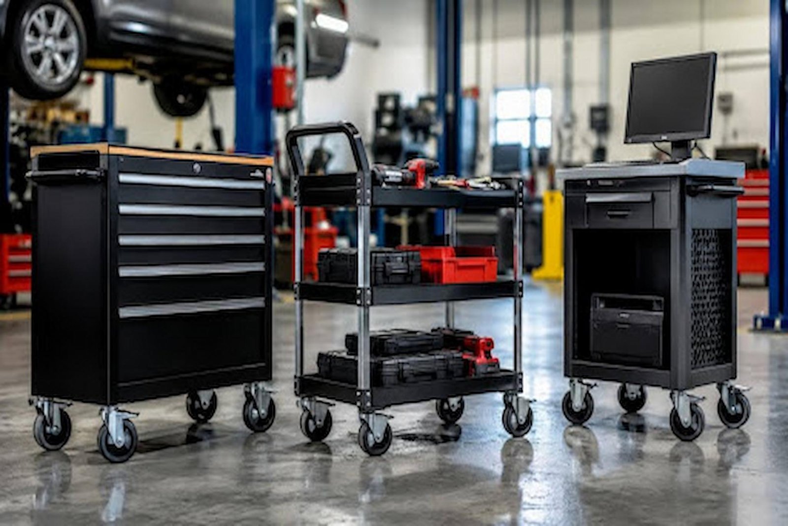 Choosing the Right Rolling Casters for Automotive Tool Carts and Mobile Workstations