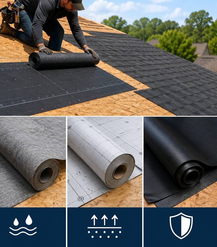 What Are the Types of Roofing Underlayment Used by Roof Contractors in Trussville AL Today