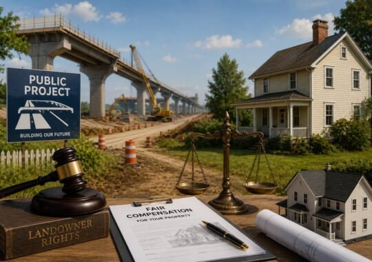 When Public Projects Reach Private Property: A 2026 Guide to Landowner Rights and Fair Compensation
