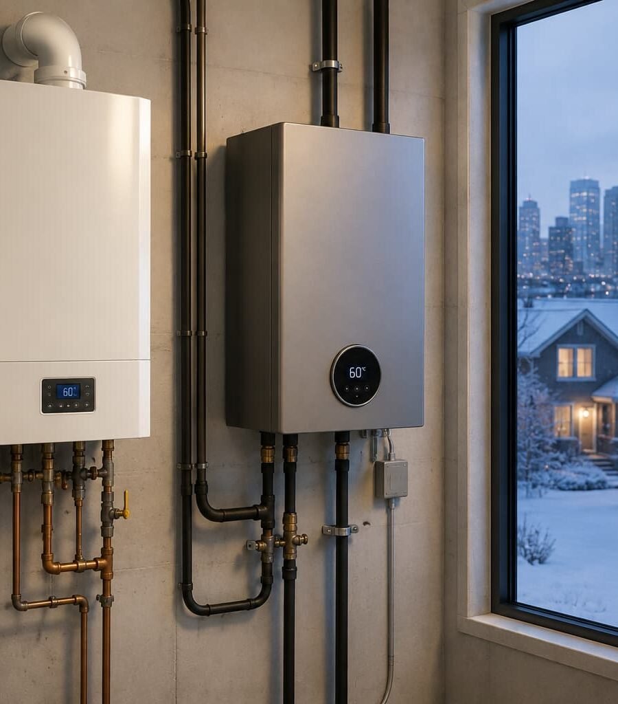 Gas Boiler vs. Electric Boiler: Which One Handles Edmonton Cold Better?