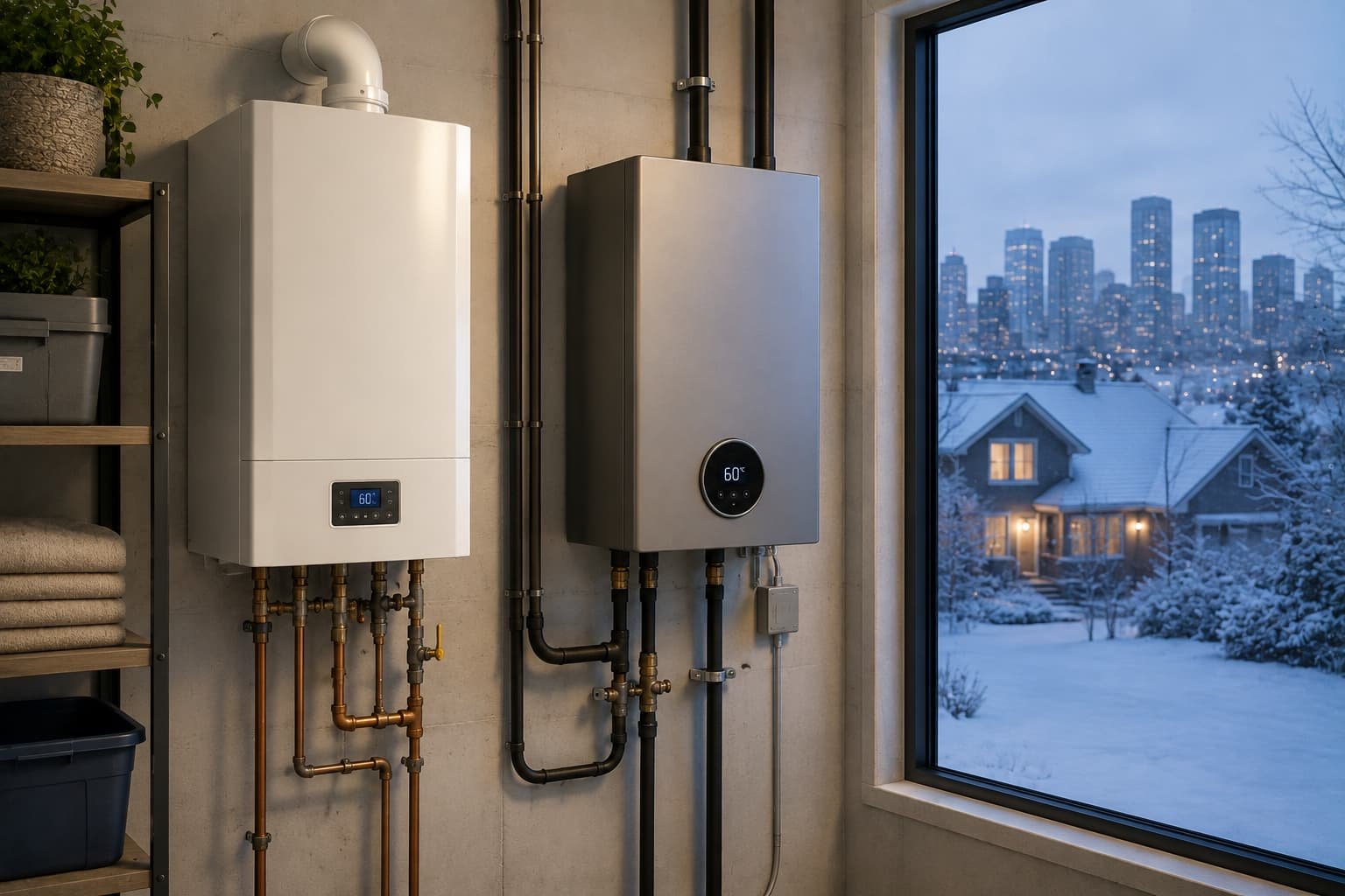 Gas Boiler vs. Electric Boiler: Which One Handles Edmonton Cold Better?