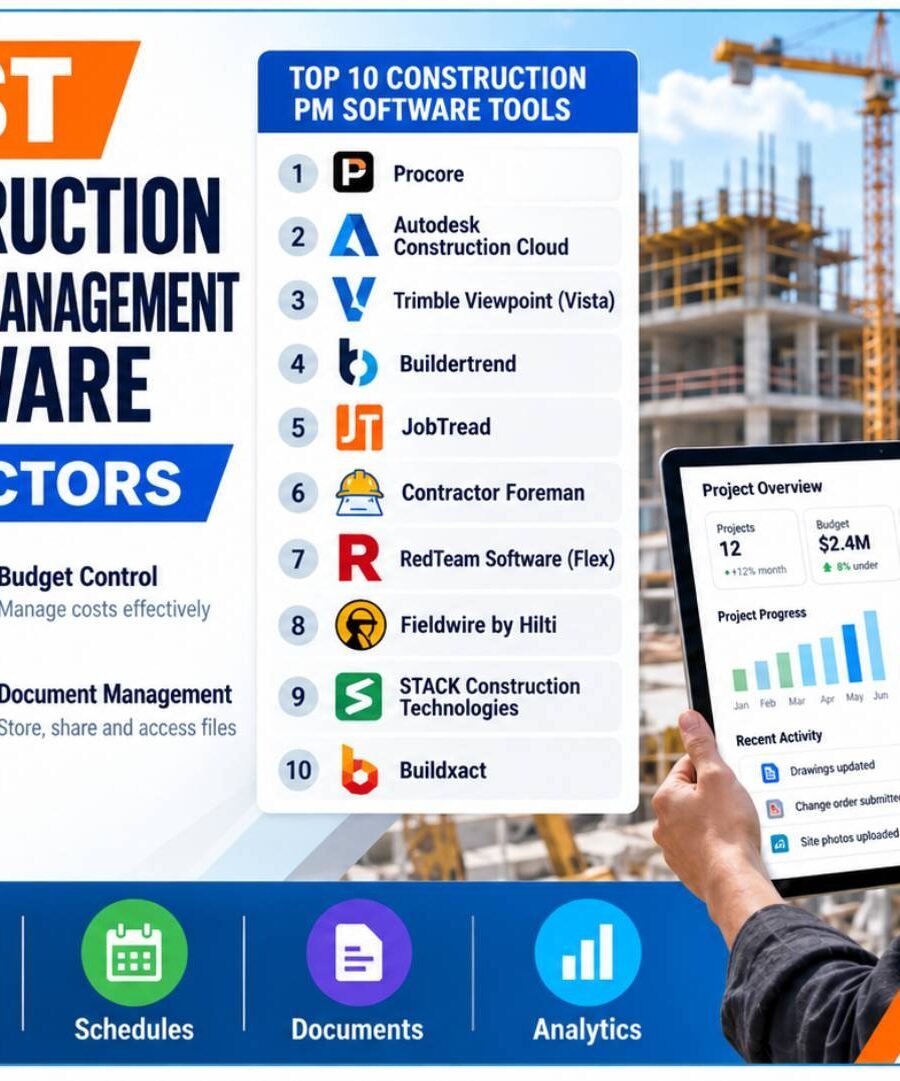 10 Best Project Management Software for Construction Companies (2026)