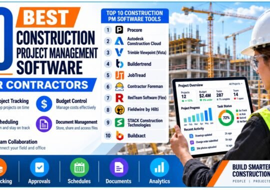 10 Best Project Management Software for Construction Companies (2026)