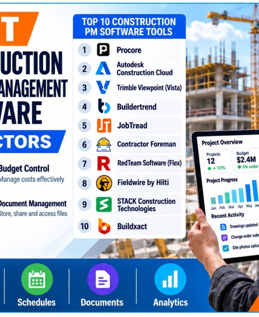 10 Best Project Management Software for Construction Companies (2026)